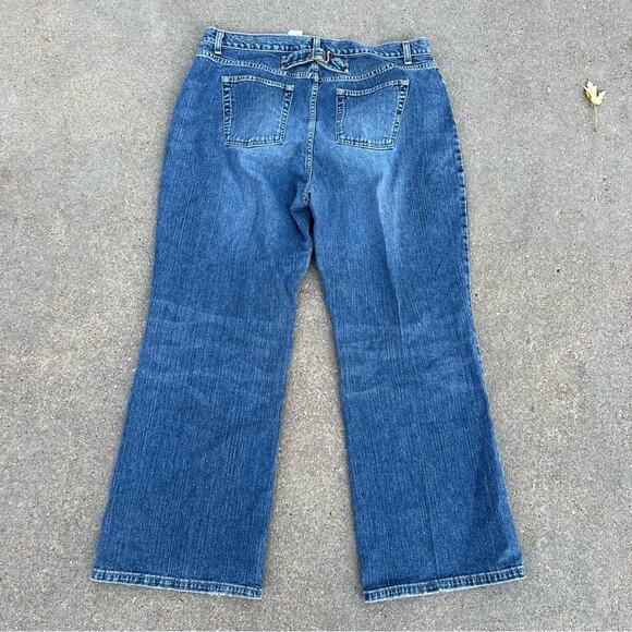 Vintage Y2K Tommy Hilfiger Buckle Back Jeans Plus Size 18 - Picture 1 of 4